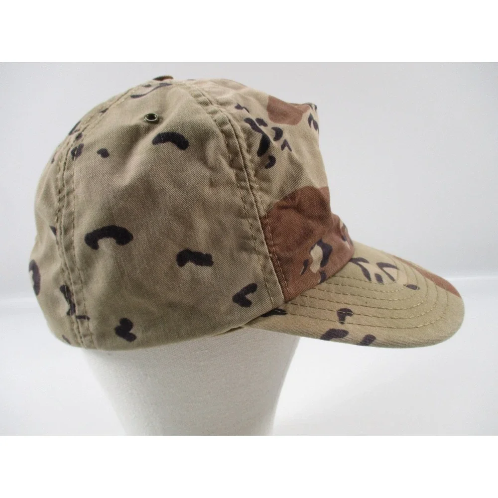 Vintage Operation Desert Storm Hat Mens Brown Camouflage Cap USA Made - One Size